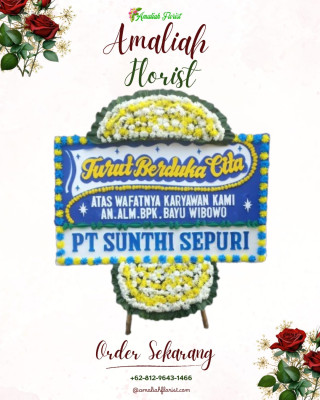 Papan Bunga Duka di Way Lunik