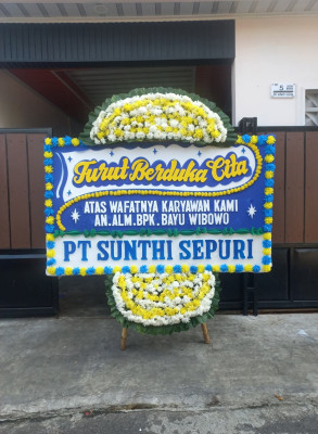 Papan Bunga Duka di Way Lunik